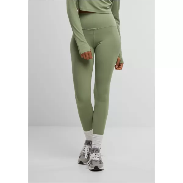  Ženske hlače URBAN CLASSICS TB7804 MATCHA ZELENA 
