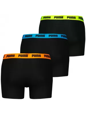 Boksar PUMA MEN EVERYDAY BOXER 3P 93832706 ČRNE/RAZLIČNE BARVE LOGOTIPA