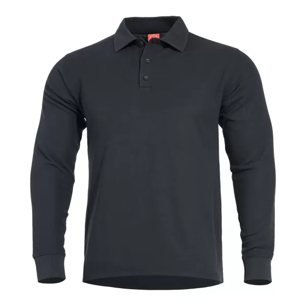  Majica s kratkimi rokavi PENTAGON ANIKETOS LONG POLO K09013 ČRNA 