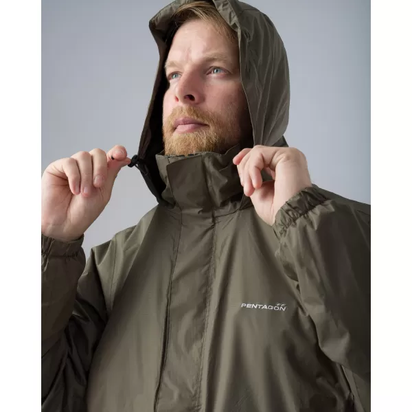  Moška jakna PENTAGON ATLANTIC V2.0 RAIN JACKET K07022 ZELENA 