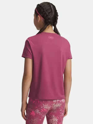Dekliška majica s kratkimi rokavi UNDER ARMOUR TECH VARSITY GRAPHIC SS 6007917-659 RDEČA