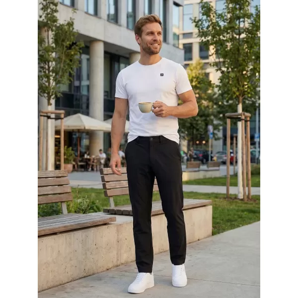  Moške hlače ALTISPORT ATS TROUSER SLIM-FIT ČRNA 