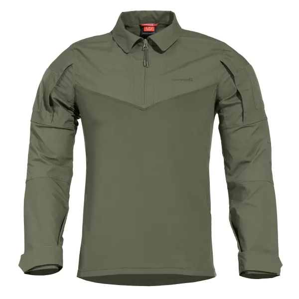  Moška majica z dolgimi rokavi PENTAGON RANGER SHIRT K02013 KAMUFLAŽNO ZELENA 