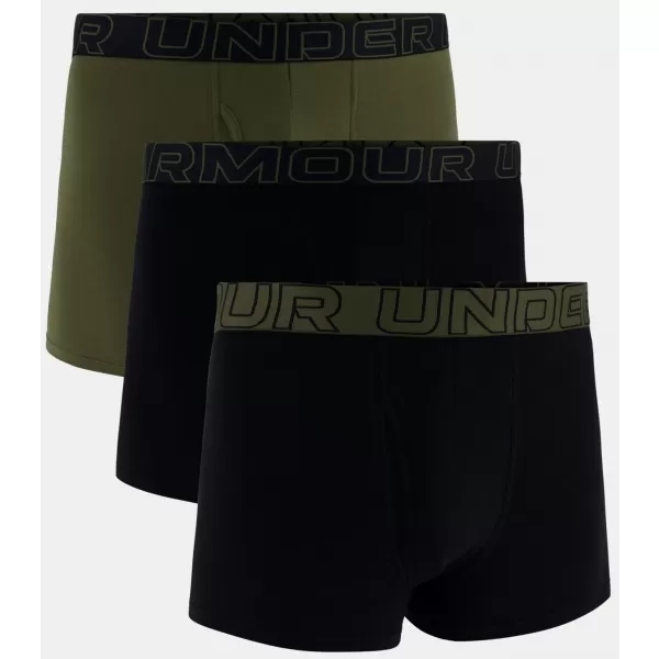  Moške boksarice UNDER ARMOUR M UA PERF COTTON (3KS) 1383891-005 ČRNA Z MORSKO OD 