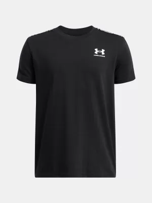 Fantovska majica s kratkimi rokavi UNDER ARMOUR UA B ICON TAPED SS 6001583-001 ČRNA