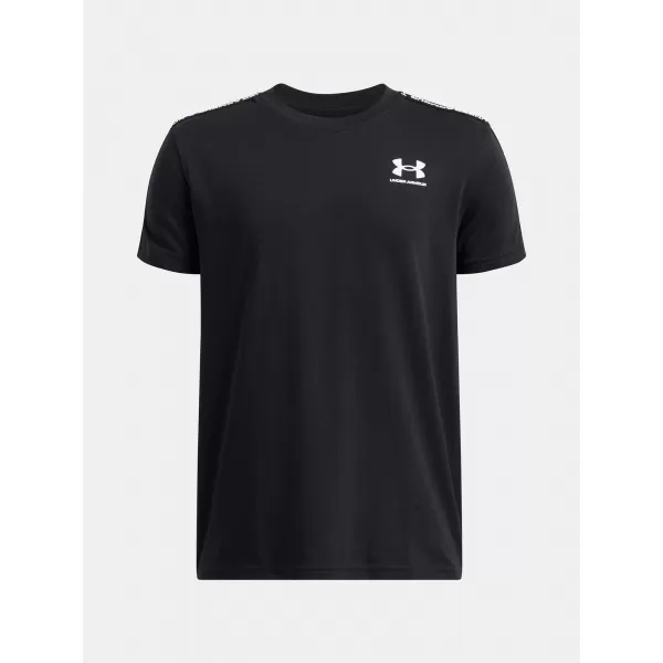  Fantovska majica s kratkimi rokavi UNDER ARMOUR UA B ICON TAPED SS 6001583-001 ČRNA 