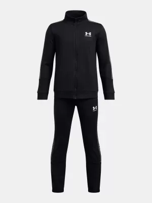 Fantovski komplet UNDER ARMOUR UA B ICON KNIT TRACKSUIT 1390295-001 ČRNA