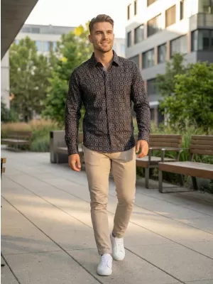Moška srajca ALTISPORT GREEN TEMNO SIVA