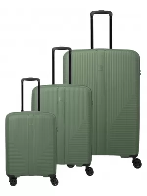 Kovček TRAVELITE Air Stripe S,M,L Slim ZELENA