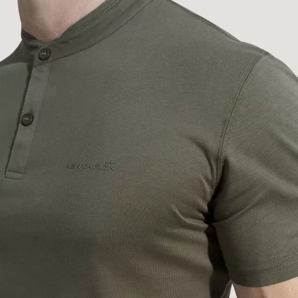  Majica s kratkimi rokavi PENTAGON ROMEO 2.0 HENLEY T-SHIRT K09050 ČRNA 