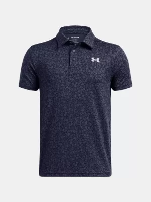 Fantovska majica s kratkimi rokavi UNDER ARMOUR UA PLAYOFF PRINTED POLO 1382681-413 MODRA