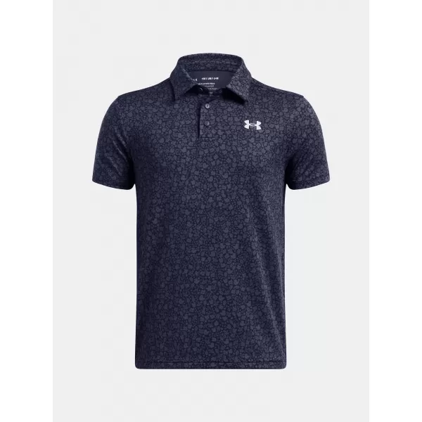  Fantovska majica s kratkimi rokavi UNDER ARMOUR UA PLAYOFF PRINTED POLO 1382681-413 MODRA 