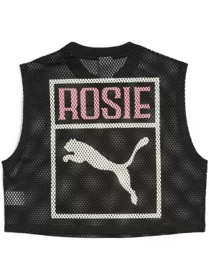 Tank Top PUMA X ROSÉ RELAXED MESH TOP 63380401 PUMA ČRNA