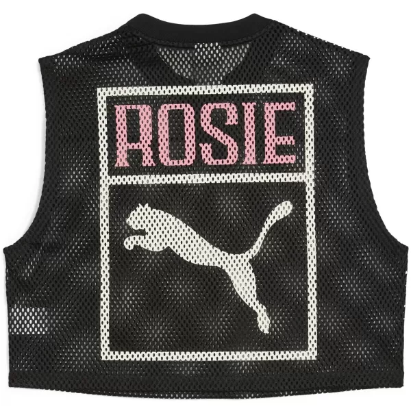  Tank Top PUMA X ROSÉ RELAXED MESH TOP 63380401 PUMA ČRNA 