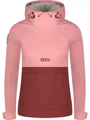 Ženski softshell anorak NORDBLANC NBWSL8275 SVETLO ROZA