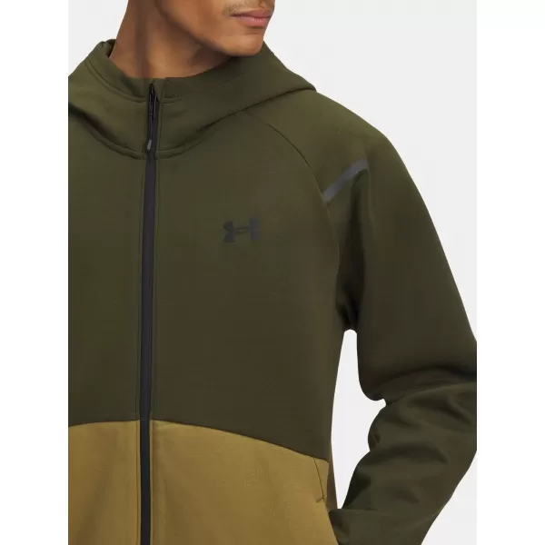  Moški pulover UNDER ARMOUR UA UNSTOPPABLE FLC FZ HD EU ZELENA 