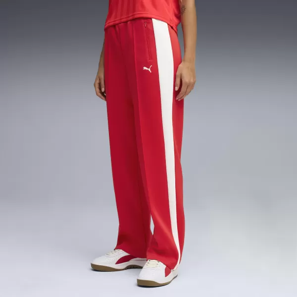  Ženske trenirke PUMA T7 ALWAYS ON STRAIGHT TRACK PANTS OP 62979711 ZA VSE ČASE RDEČE 