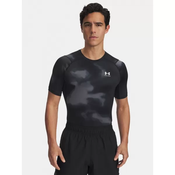  Moška majica s kratkimi rokavi UNDER ARMOUR UA HG ARMOUR PRINTED SS 1383321-003 ČRNA 
