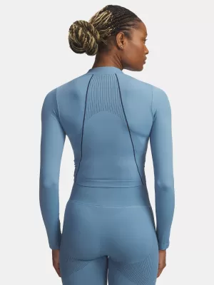 Ženska majica s kratkimi rokavi UNDER ARMOUR UA VANISH SEAMLESS LS 6000645-418 MODRA