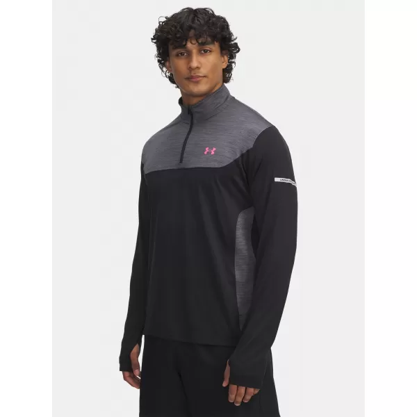  Moška majica s kratkimi rokavi UNDER ARMOUR UA TECH UTILITY 1/4 ZIP 6004963-001 ČRNA 