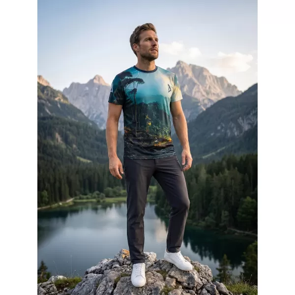 Moška vrhunska majica za prosti čas ALTISPORT VOJ/ALM116TR06 NEVIHTA 