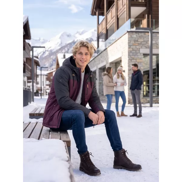  Moška zimska jakna ALTISPORT NEROM BORDO 