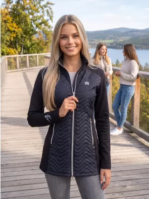 Ženska hibridna jakna ALTISPORT GALA ČRNA