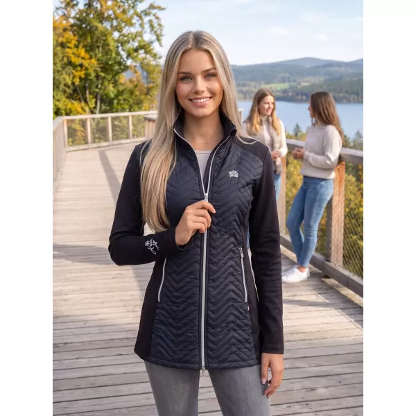  Ženska hibridna jakna ALTISPORT GALA ČRNA 