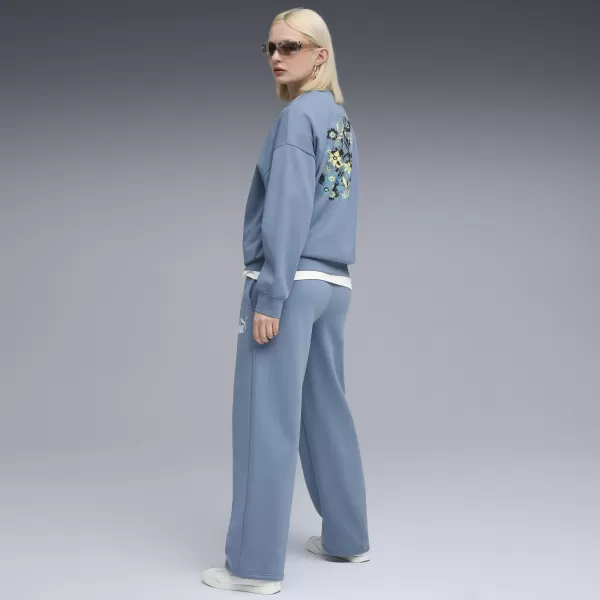  Damske trenirke PUMA ESS NATURE 2 0 OVERSIZED CREW FL 68807834 KUL MODRA 
