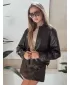 Ženska jakna DSTREET TY5220 RJAVA