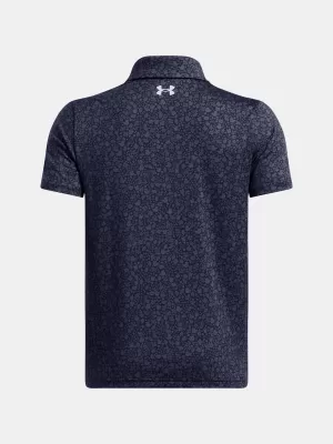 Fantovska majica s kratkimi rokavi UNDER ARMOUR UA PLAYOFF PRINTED POLO 1382681-413 MODRA