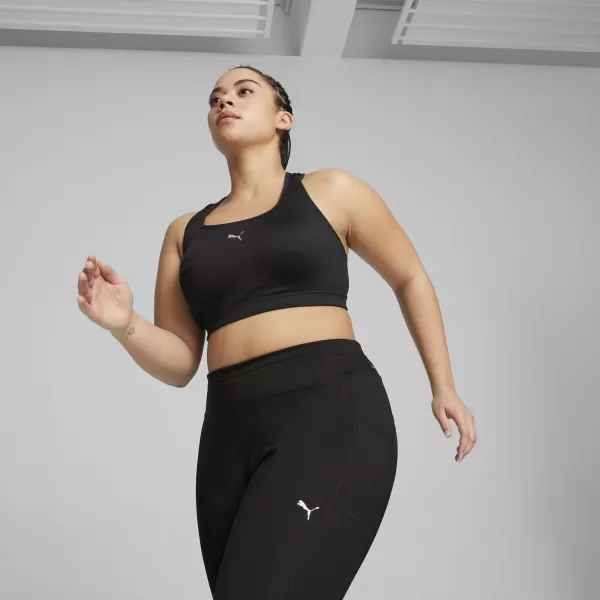  Damski nedrček PUMA 4KEEPS RUN BRA - MID 52495301 PUMA ČRNA 