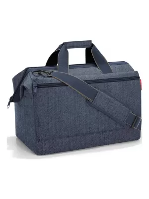 Torba REISENTHEL ALLROUNDER L POCKET TEMNO MODRA RIBJA KOST