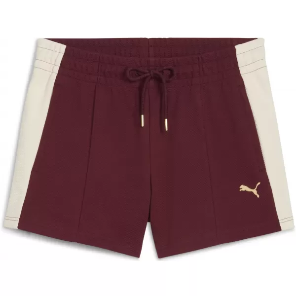  Ženske kratke hlače PUMA T7 PINTUCK SHORTS 4' 63213996 RUBINASTI ŠIMER 