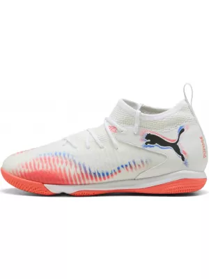 Otroški čevlji PUMA FUTURE 8 MATCH IT + MID JR 10861701 WHITE/ BELA/PUMA ČRNA/ŽAREČA RDEČA