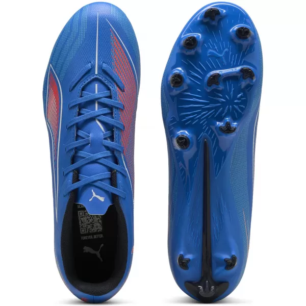  Moški čevlji PUMA ULTRA 6 PLAY FG/AG 10853201 ULTRA MODRA/BELA/ŽAREČA RDEČA 