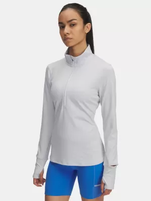 Ženska majica s kratkimi rokavi UNDER ARMOUR UA LAUNCH PRO HALF ZIP 1379349-014 SIVA