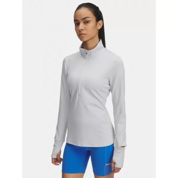  Ženska majica s kratkimi rokavi UNDER ARMOUR UA LAUNCH PRO HALF ZIP 1379349-014 SIVA 