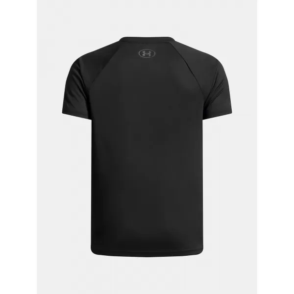  Fantovska majica s kratkimi rokavi UNDER ARMOUR UA TECH SPLIT WORDMARK SS 1383010-003 ČRNA 