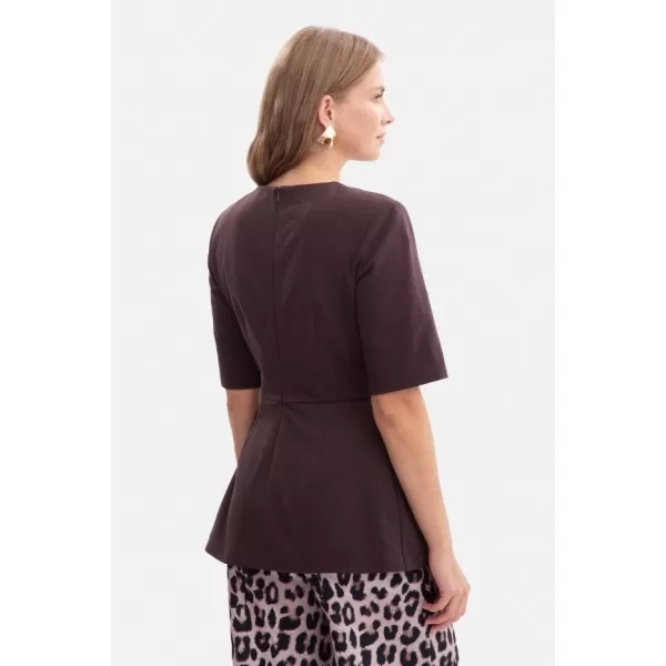  Ženska bluza BEWEAR B305 TEMNA ČOKOLADA 