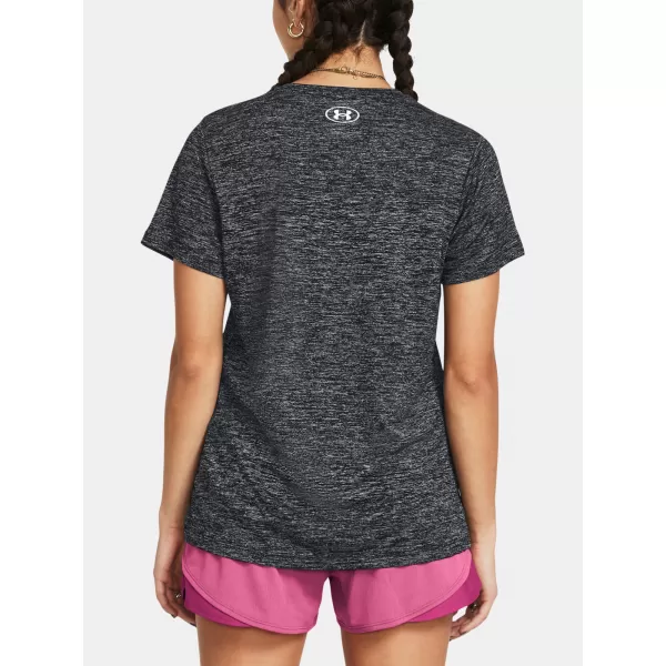  Ženska majica s kratkimi rokavi UNDER ARMOUR TECH SSC- TWIST 1384230-001 ČRNA 