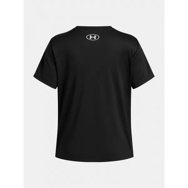  Dekliška majica s kratkimi rokavi UNDER ARMOUR TECH VARSITY GRAPHIC SS 6007917-001 ČRNA 
