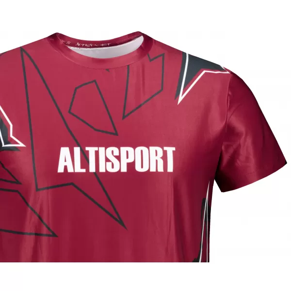  Moška vrhunska majica za prosti čas ALTISPORT VOJ/ALM123TR06 TEMNO RDEČA 