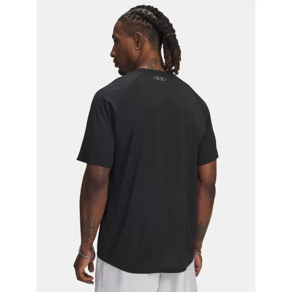  Moška majica s kratkimi rokavi UNDER ARMOUR UA TECH REFLECTIVE SS 6005116-001 ČRNA 