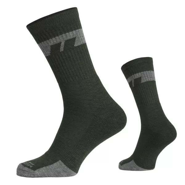  Nogavice PENTAGON ALPINE MERINO SOCKS MID EL14016 06 EL14016 OLIVNO ZELENA 