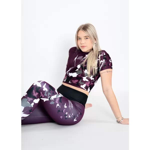  Ženski funkcionalni vrhunski kratki top ALTISPORT VOJ/ALW022TR07 VIJOLIČNA 