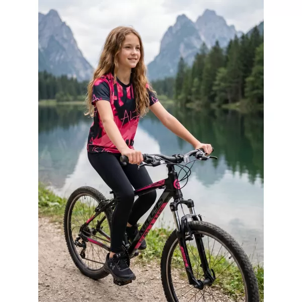  Otroška premium funkcionalna majica ALTISPORT VOJ/ALK076TR01 VROČE ROZA 