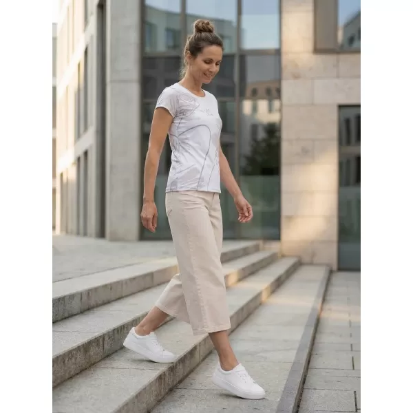  Vrhunska ženska majica za prosti čas ALTISPORT VOJ/ALW120TR06 SVETLO SIVA 