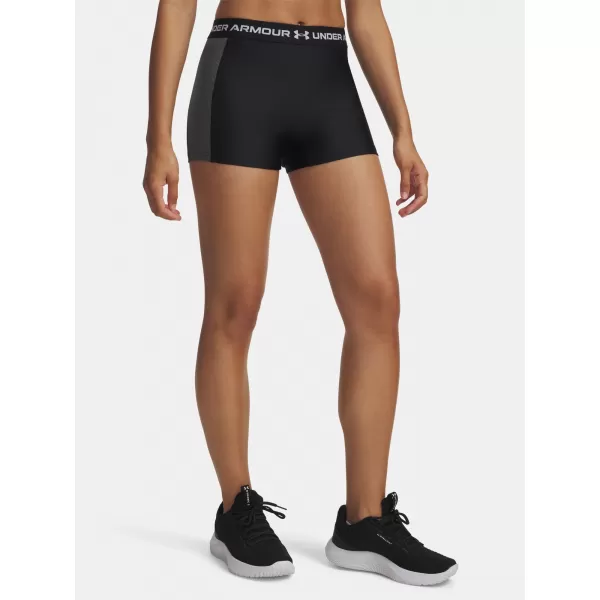  Ženske kratke hlače UNDER ARMOUR UA HG RIB SHORTY 6004852-001 ČRNA 