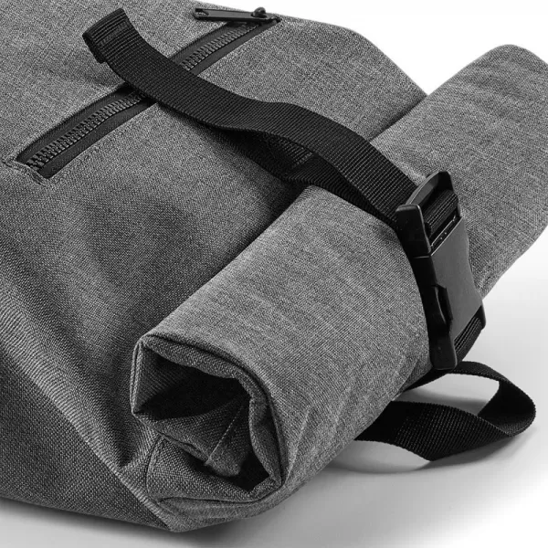  | BG 855 GREY MARL/BLACK BagBase 